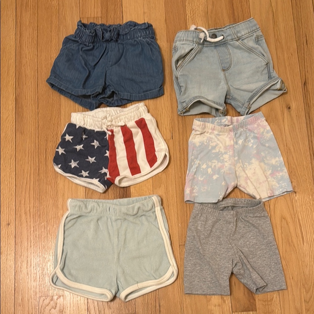 Set of 7 Kids' Shorts in Various Colors